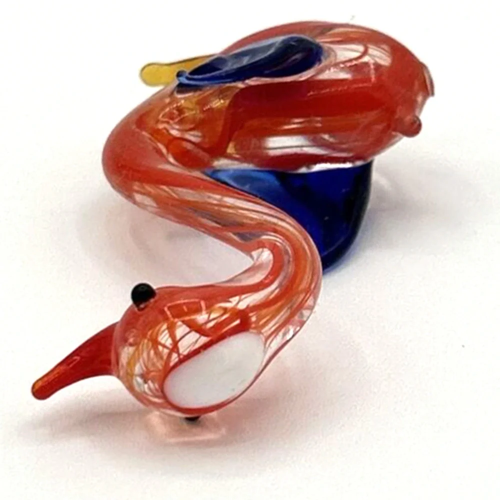 Vintage‎ Unique Blown Glass Swan Figurine 3